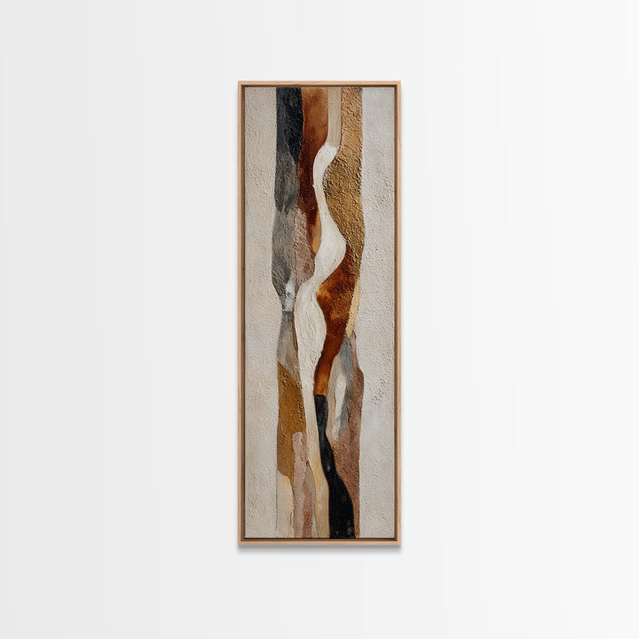 Monochrome Stone Texture Abstraction Canvas Print, Living Room Art, Printable Art, Living Room Decor, Abstract Art, Living, LIR-1x3-81