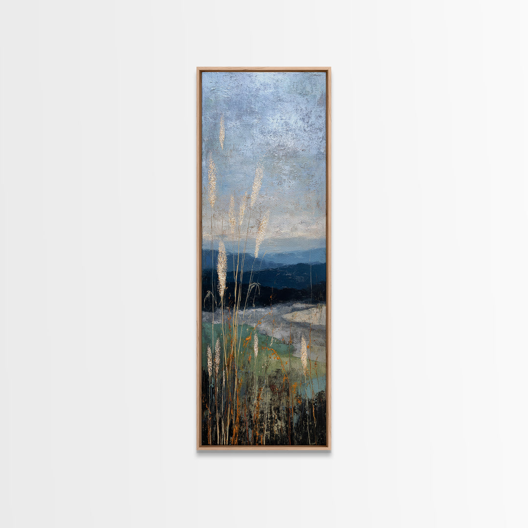 Quiet Meadow Landscape Framed Canvas Print, Living Room Art, Living Room Wall Art, Living Room Decor, Fine Art, Living, LIR-1x3-83
