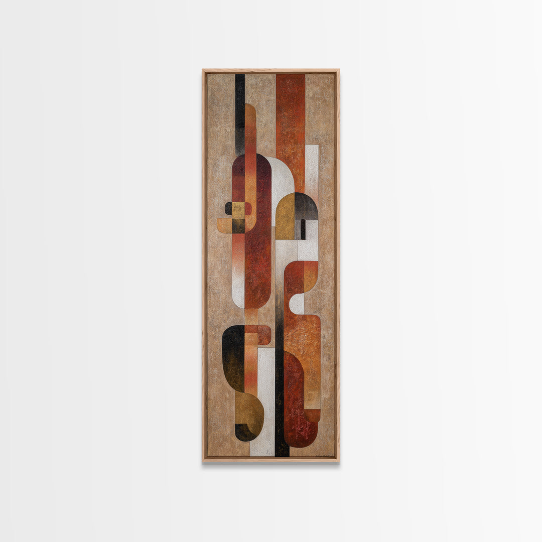 Large Statement Abstract Canvas Print, Living Room Art, Mid Century Modern, Living Room Decor, Abstract Art, Living, LIR-1x3-85