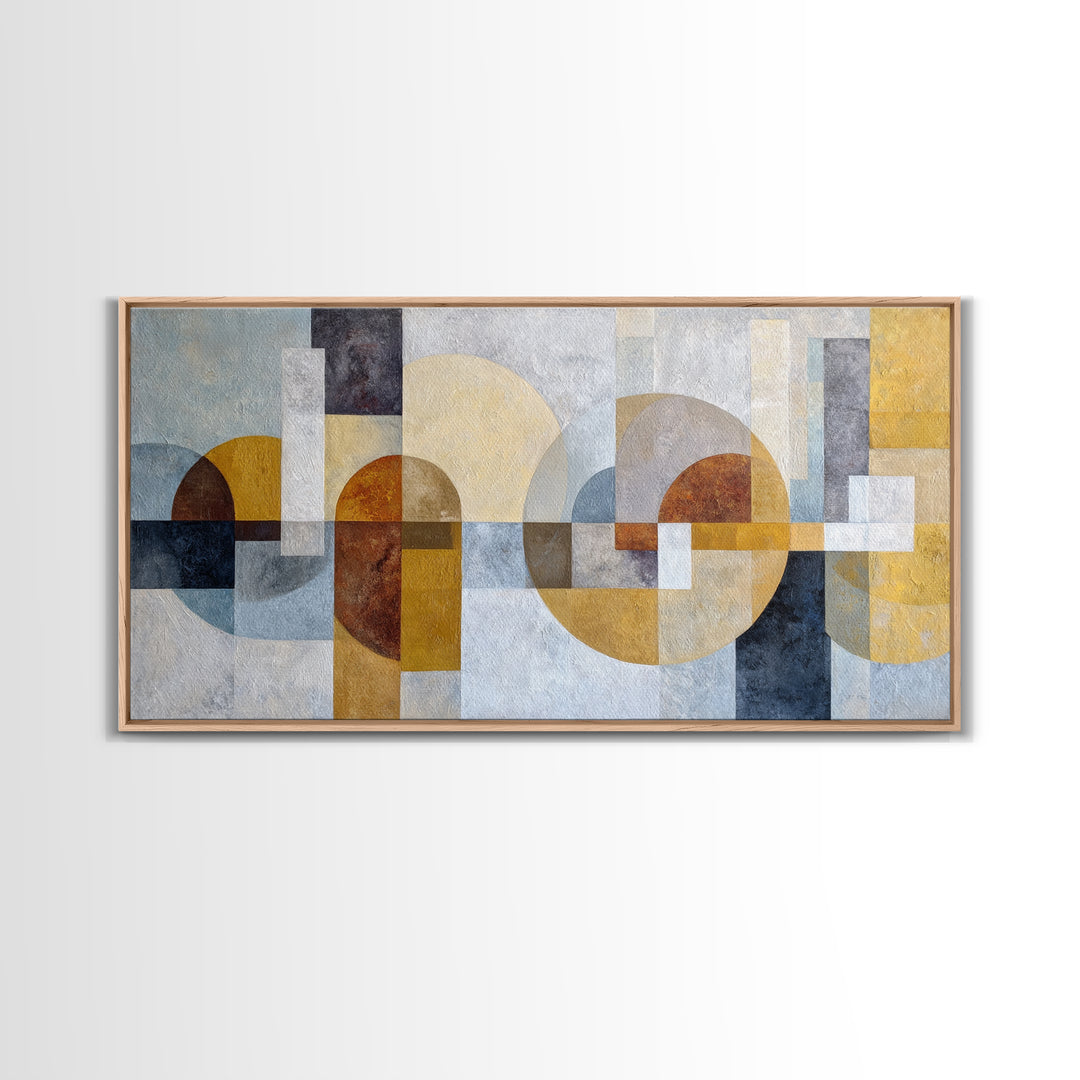 Large Statement Abstract Framed Canvas Print, Living Room Art, Digital Wall Art, Living Room Decor, Fine Art, Living, LIR-2x1-45