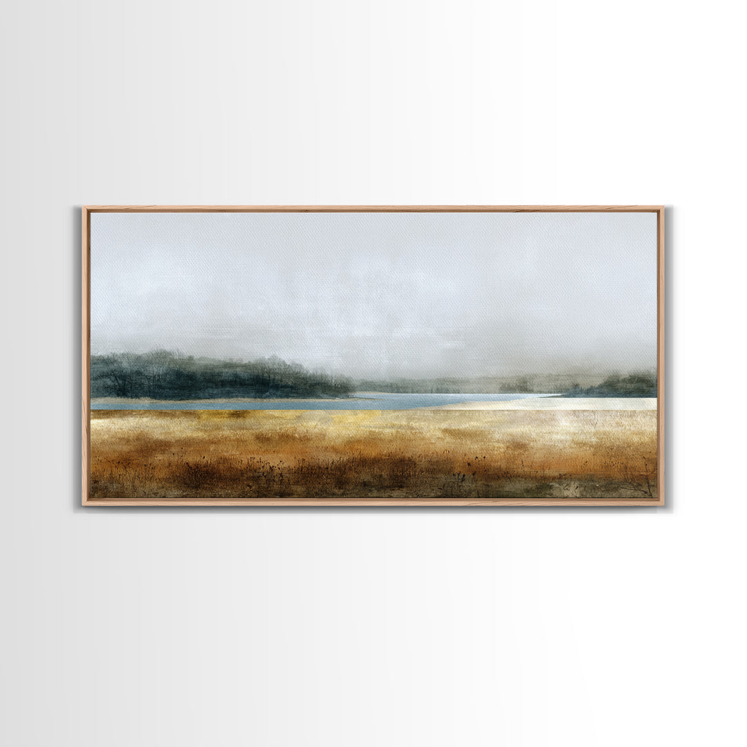 Minimal Scandinavian Forest Canvas Print, Living Room Art, Mid Century Modern, Living Room Decor, Living, Abstract Wall Art, LIR-2x1-57