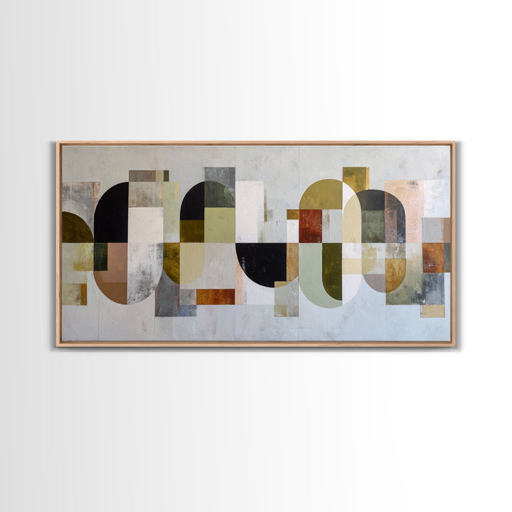 Abstract Organic Shapes Framed Canvas Print, Living Room Art, Wall Decor, Living Room Decor, Fine Art, Living, Abstract Art, LIR-2x1-83