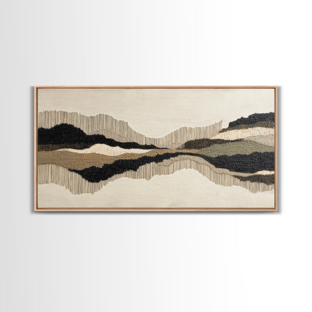 Oversized Line Figure Framed Canvas Print, Living Room Art, Bedroom Decor, Living Room Decor, Living, Bedroom Wall Art, LIR-2x1-85