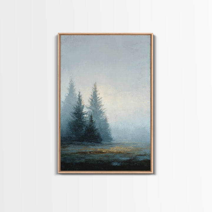 Minimal Scandinavian Forest Framed Canvas Print, Living Room Art, Home, Living Room Decor, Fine Art, Living, Pet Portraits, LIR-2x3-21