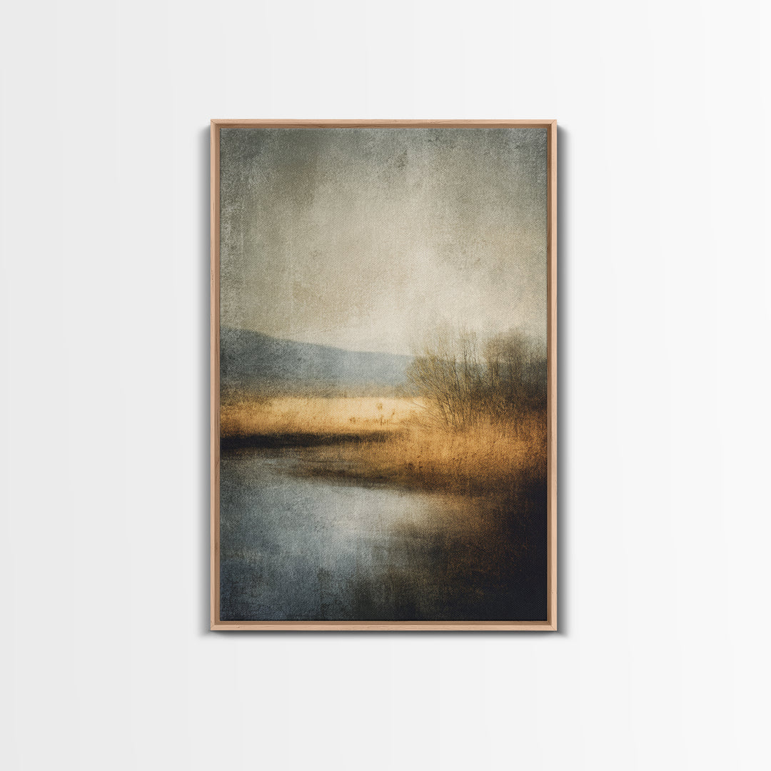 Minimal Scandinavian Forest Canvas Print, Living Room Art, Digital Wall Art, Living Room Decor, Oil Painting, Living, LIR-2x3-45