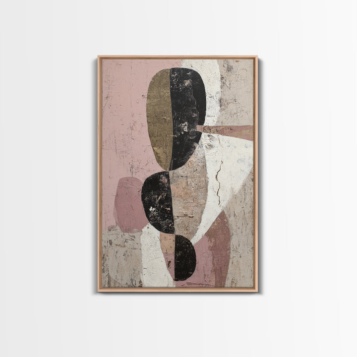 Monochrome Stone Texture Abstraction Canvas Print, Living Room Art, Printable Art, Living Room Decor, Abstract Art, Living, LIR-2x3-77