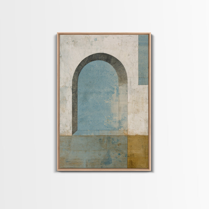 Black and White Architectural Arch Composition Canvas Print, Living Room Art, Modern Wall Art, Living Room Decor, Living, LIR-2x3-87