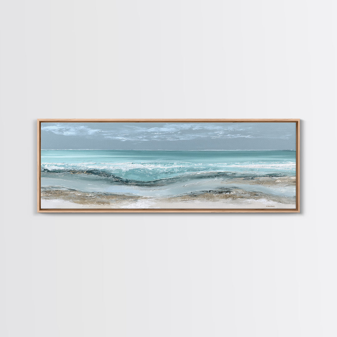 Coastal Aerial Shoreline Canvas Print, Living Room Art, Fine Art Print, Living Room Decor, Fine Art, Living, Wall Decor, LIR-3x1-3