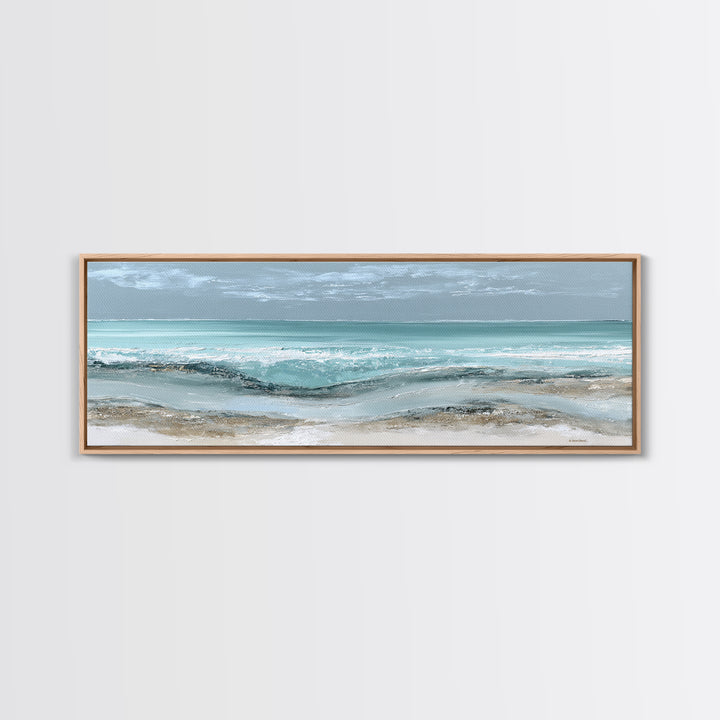 Coastal Aerial Shoreline Canvas Print, Living Room Art, Fine Art Print, Living Room Decor, Fine Art, Living, Wall Decor, LIR-3x1-3