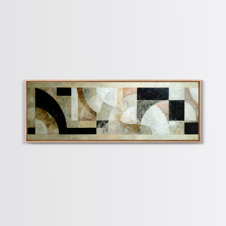 Monochrome Stone Texture Abstraction Canvas Print, Living Room Art, Bedroom Wall Art, Living Room Decor, Abstract Art, Living, LIR-3x1-61