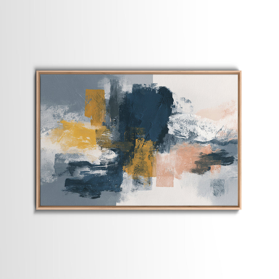 Large Statement Abstract Framed Canvas Print, Living Room Art, Modern Wall Art, Living Room Decor, Fine Art, Living, LIR-3x2-5