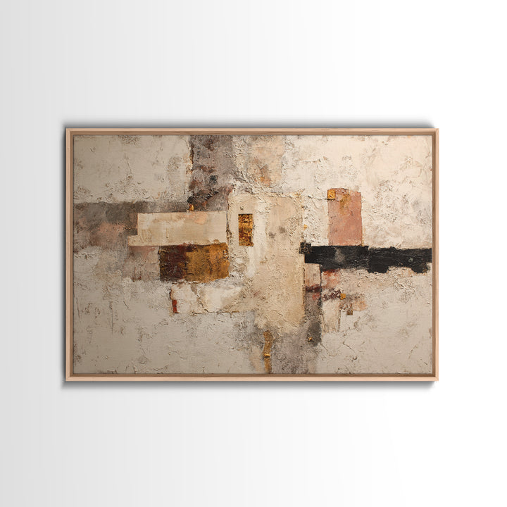 Textured Plaster Abstract Canvas Print, Living Room Art, Living Room Wall Art, Living Room Decor, Abstract Art, Living, LIR-3x2-57