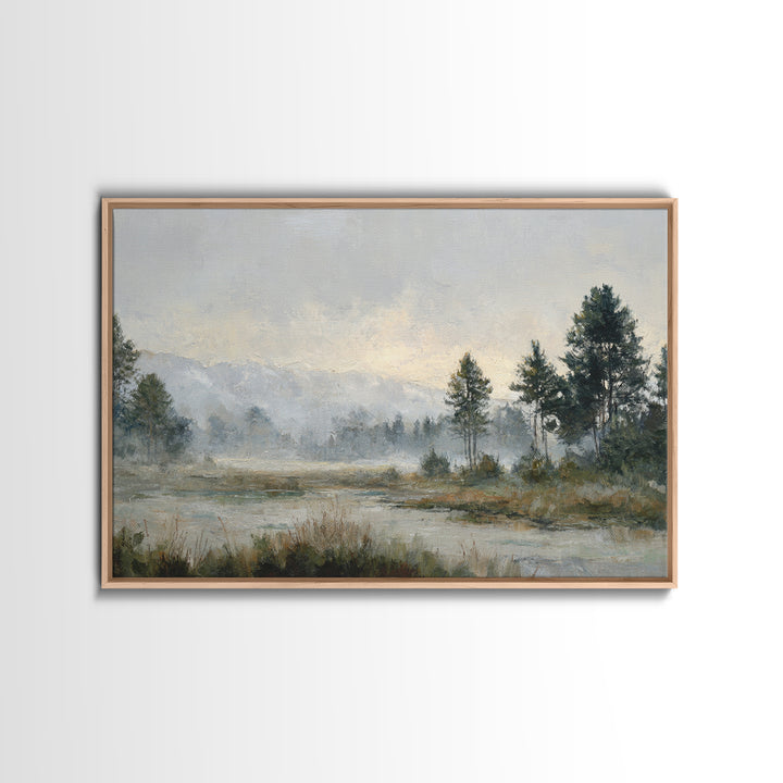 Quiet Meadow Landscape Canvas Print, Living Room Art, Digital Prints, Living Room Decor, Fine Art, Living, Apartment Decor, LIR-3x2-75