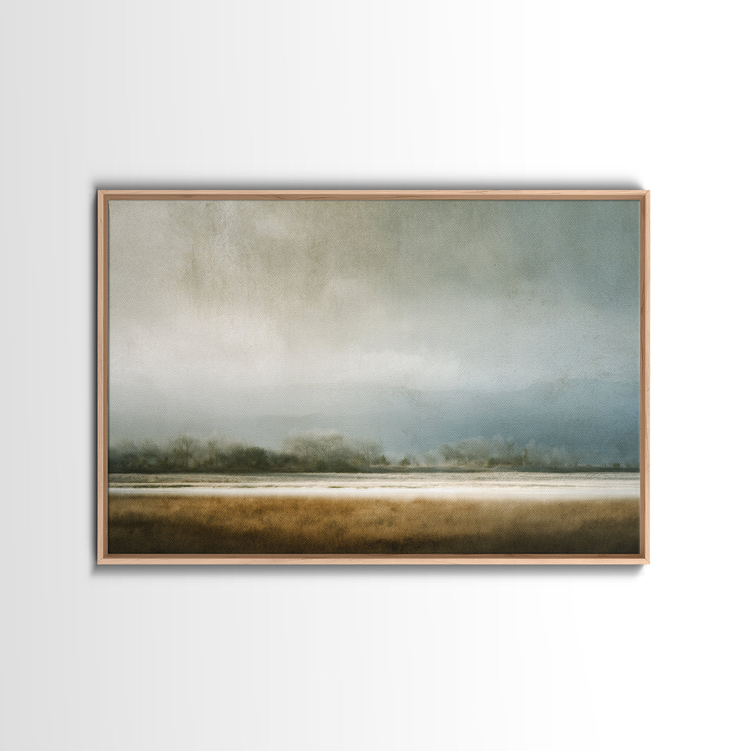 Minimal Scandinavian Forest Canvas Print, Living Room Art, Boho Decor, Living Room Decor, Fine Art, Living, Digital Prints, LIR-3x2-89