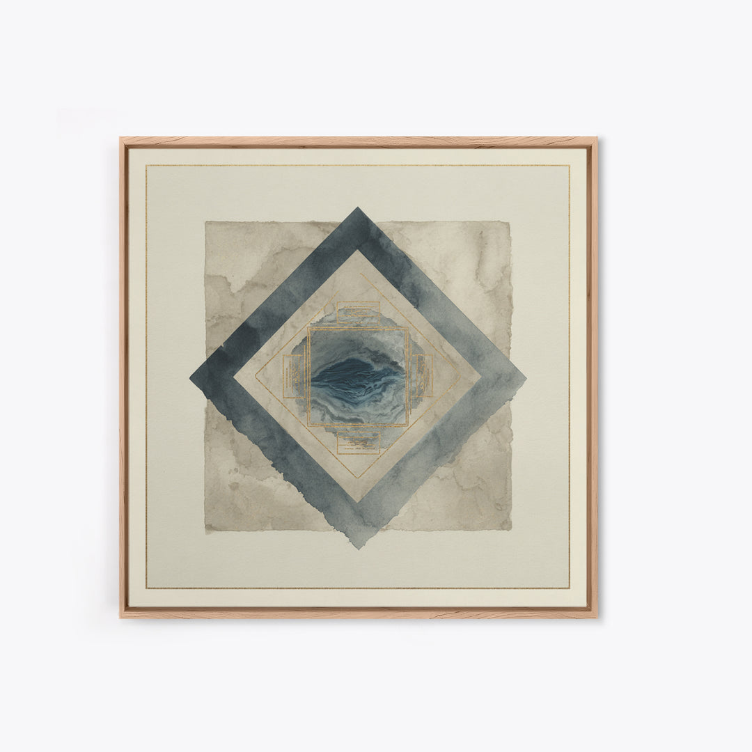 Ink Wash Mountain Symbolizing Stability Canvas Print, Law Office Art, Printable, Office Decor, Counsel, Modern Wall Decor, LOA-1x1-20