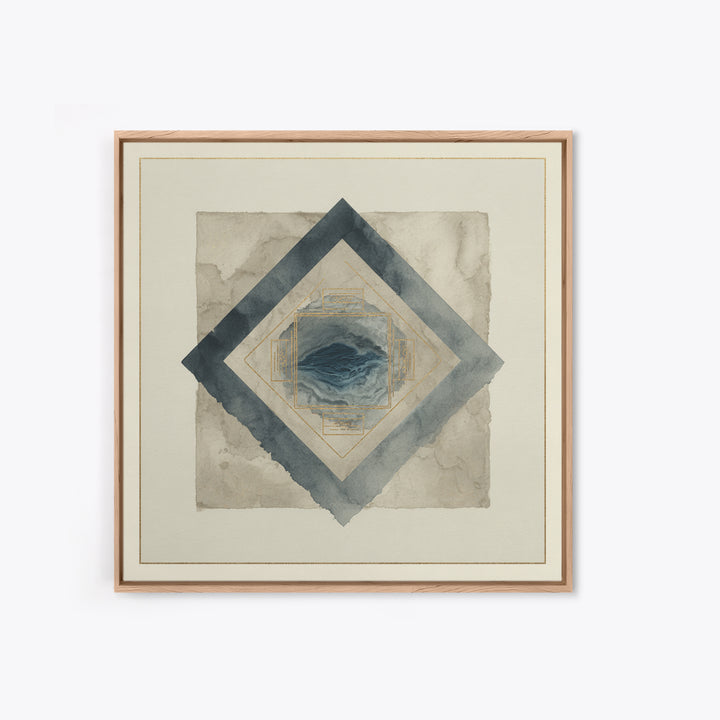 Ink Wash Mountain Symbolizing Stability Canvas Print, Law Office Art, Printable, Office Decor, Counsel, Modern Wall Decor, LOA-1x1-20
