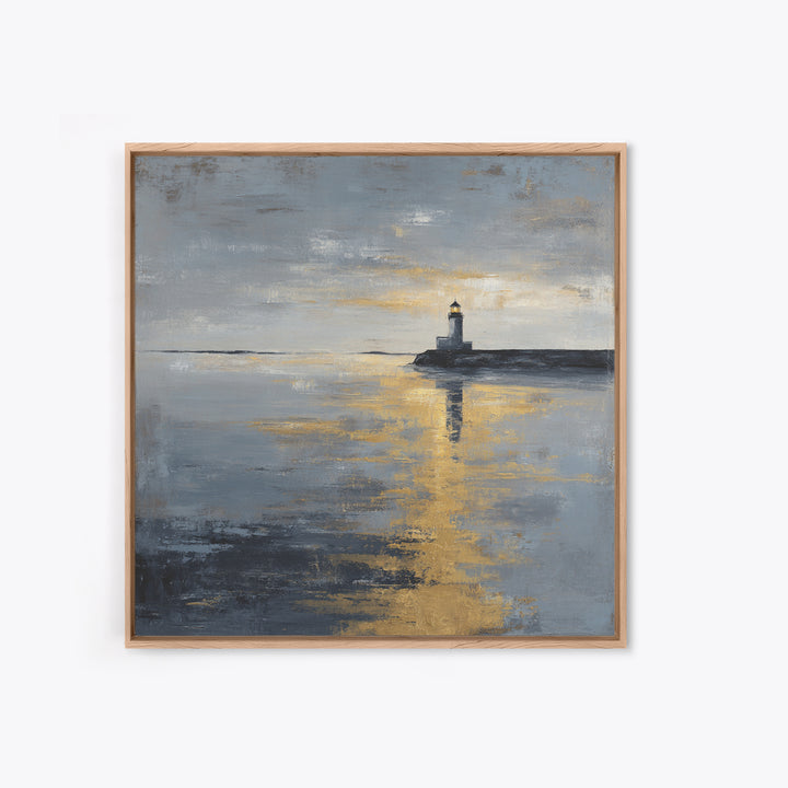 Stormy Landscape with Lighthouse as Guidance Metaphor Canvas Print, Law Office Art, Lawyer Sign, Office Decor, Counsel, LOA-1x1-59