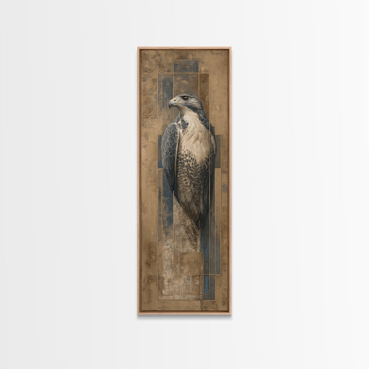 Eagle Portrait with Solemn Presence Canvas Print, Law Office Art, Butterfly Art, Office Decor, Counsel, Fine Art Print, LOA-1x3-18