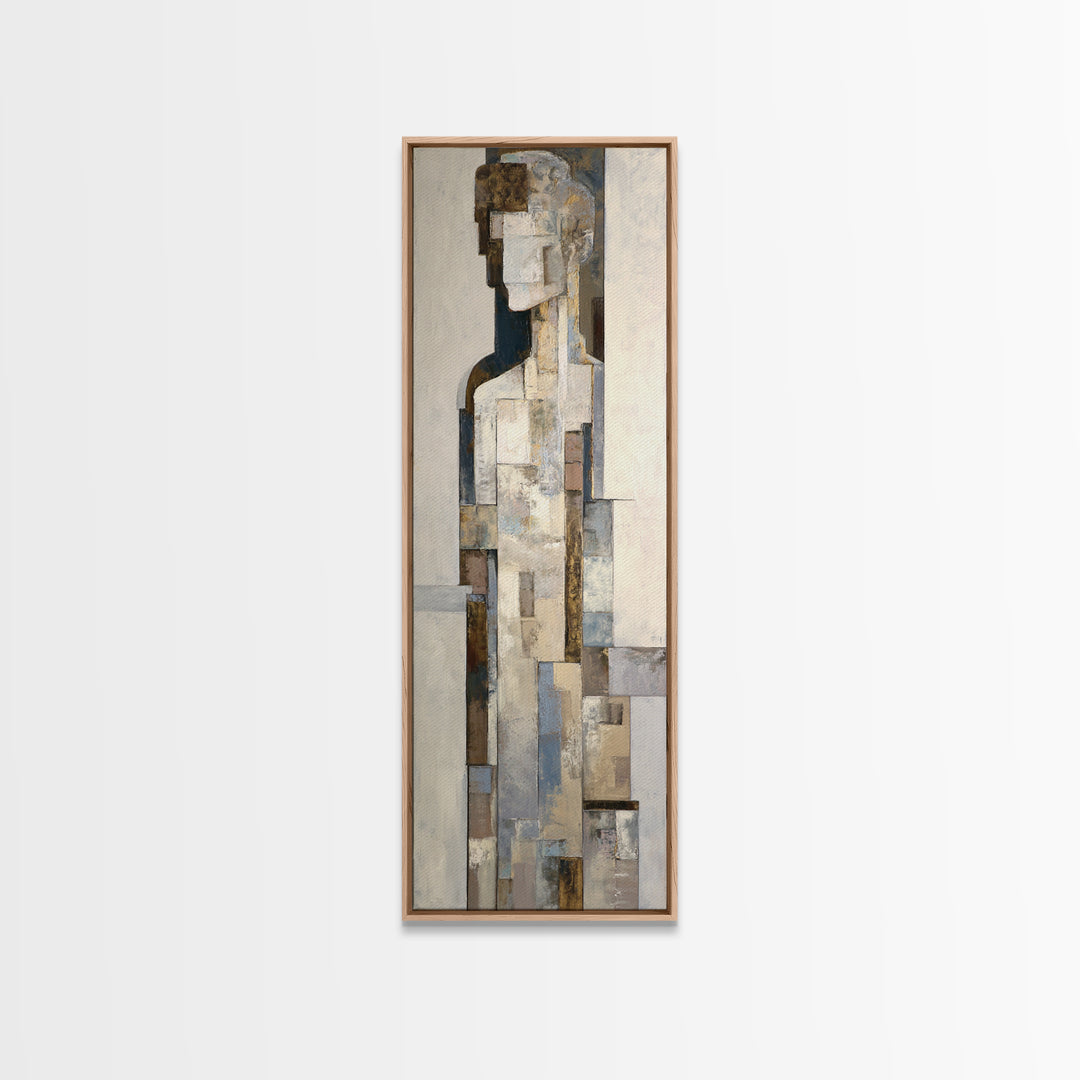 Architectural Arch and Column Abstraction Framed Canvas Print, Law Office Art, Home Office Decor, Office Decor, Abstract Art, LOA-1x3-74