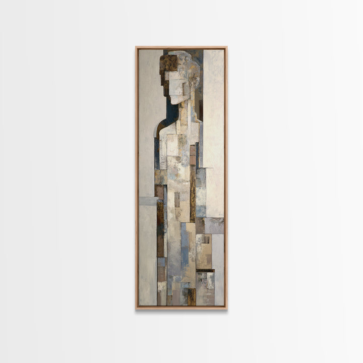 Architectural Arch and Column Abstraction Framed Canvas Print, Law Office Art, Home Office Decor, Office Decor, Abstract Art, LOA-1x3-74