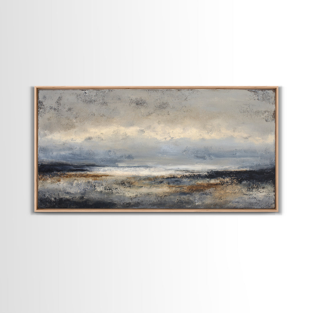 Stormy Landscape with Lighthouse as Guidance Metaphor Canvas Print, Law Office Art, Contemporary Art, Office Decor, Counsel, LOA-2x1-7