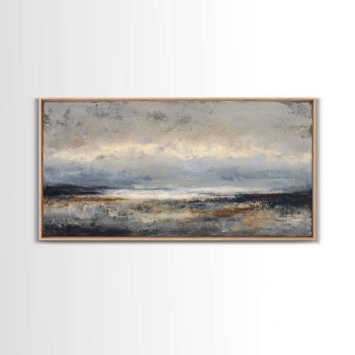 Stormy Landscape with Lighthouse as Guidance Metaphor Canvas Print, Law Office Art, Contemporary Art, Office Decor, Counsel, LOA-2x1-7