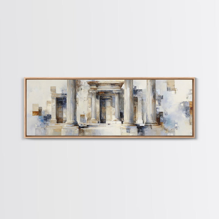 Marble Courthouse Column Study Without Building Scene Canvas Print, Law Office Art, Digital Prints, Office Decor, Counsel, LOA-3x1-67