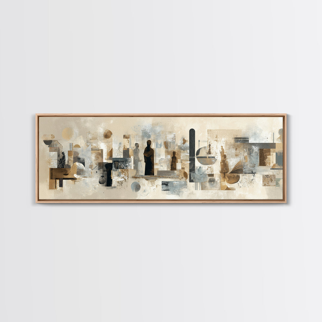 Diplomatic Handshake Silhouette Canvas Print, Law Office Art, Painting, Office Decor, Abstract Art, Counsel, Floral Art, LOA-3x1-83