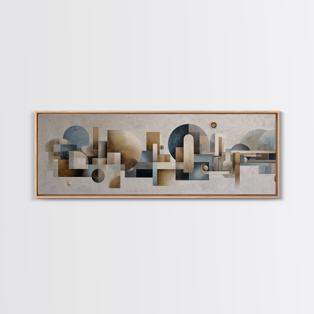 Balanced Geometric Forms Symbolizing Fairness Canvas Print, Law Office Art, Lawyer Gift, Office Decor, Fine Art, Counsel, LOA-3x1-93