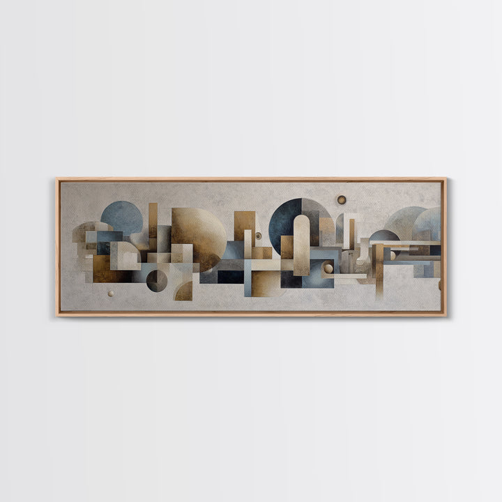 Balanced Geometric Forms Symbolizing Fairness Canvas Print, Law Office Art, Lawyer Gift, Office Decor, Fine Art, Counsel, LOA-3x1-93