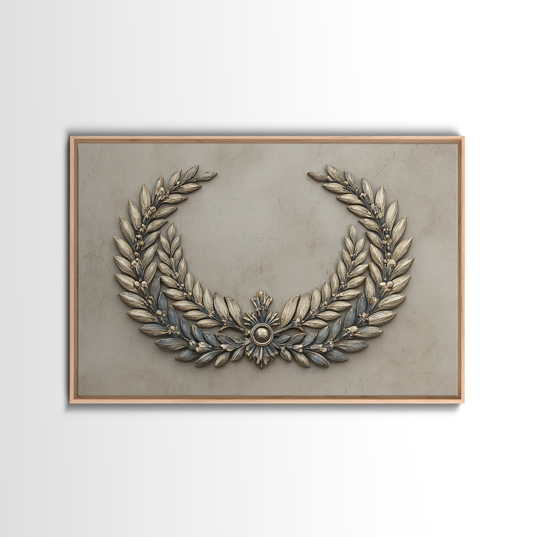 Roman Laurel Wreath Canvas Print, Law Office Art, Decor, Office Decor, Fine Art, Counsel, Bookish Wall Art, Gifts for Lawyers, LOA-3x2-12