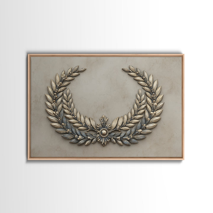 Roman Laurel Wreath Canvas Print, Law Office Art, Decor, Office Decor, Fine Art, Counsel, Bookish Wall Art, Gifts for Lawyers, LOA-3x2-12