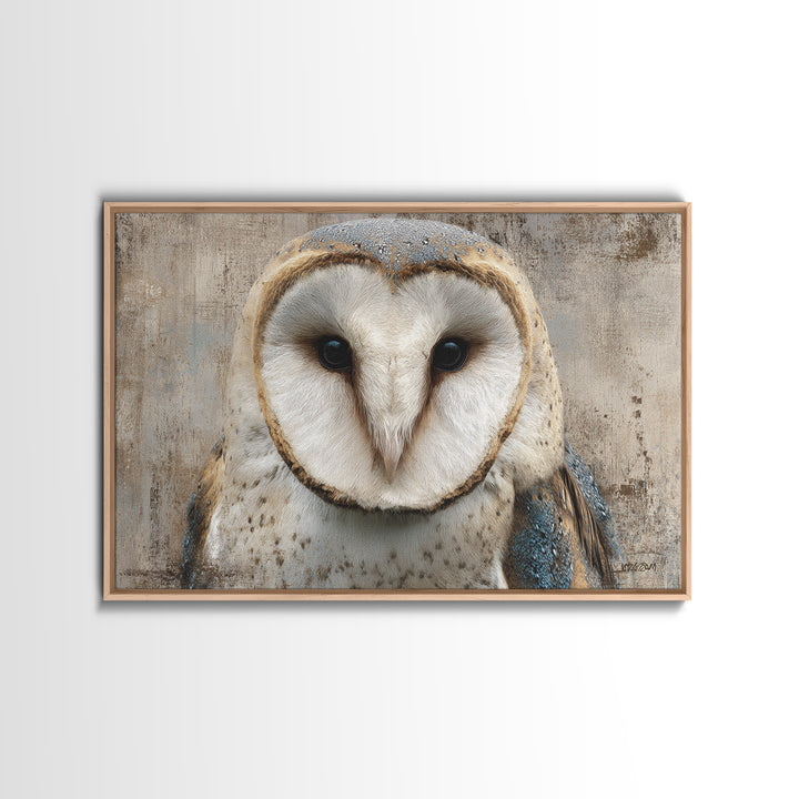 Owl Portrait Representing Wisdom Canvas Print, Law Office Art, Canvas Print, Office Decor, Fine Art, Counsel, Butterfly Art, LOA-3x2-21