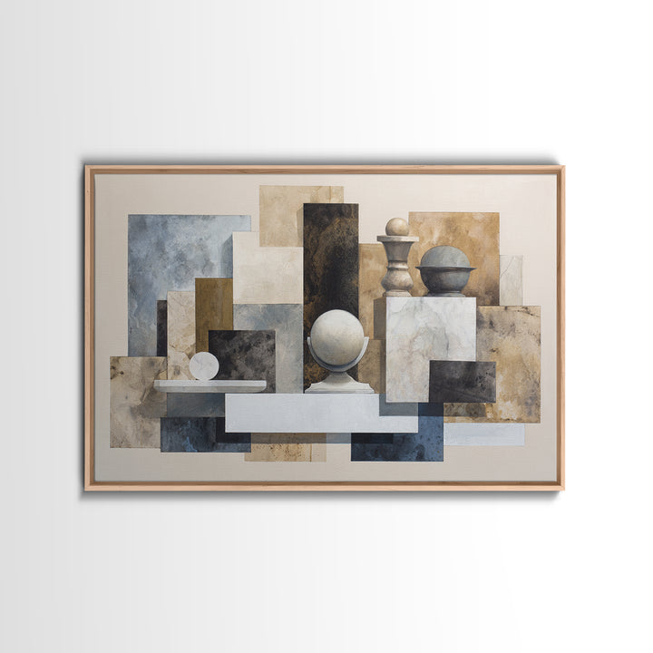 Balanced Geometric Forms Symbolizing Fairness Canvas Print, Law Office Art, Office Wall Decor, Office Decor, Abstract Art, LOA-3x2-33