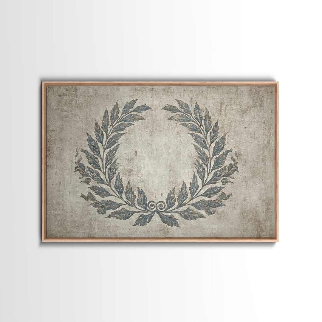 Roman Laurel Wreath Canvas Print, Law Office Art, Teen Girl Room Decor, Office Decor, Fine Art, Counsel, Luxury Decor, LOA-3x2-84
