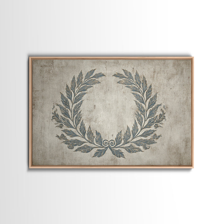 Roman Laurel Wreath Canvas Print, Law Office Art, Teen Girl Room Decor, Office Decor, Fine Art, Counsel, Luxury Decor, LOA-3x2-84