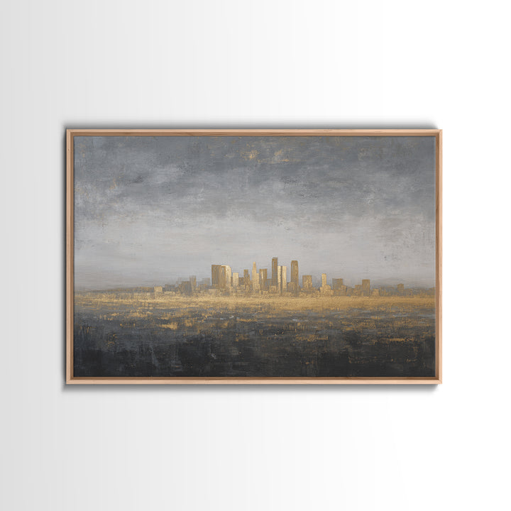 Quiet City Skyline Canvas Print, Law Office Art, Lawyer Sign, Office Decor, Fine Art, Counsel, Art Print, Room Decor, LOA-3x2-88