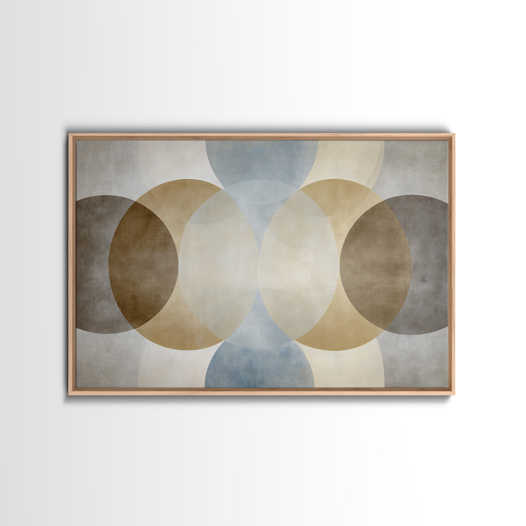 Balanced Geometric Forms Symbolizing Fairness Framed Canvas Print, Law Office Art, Office, Office Decor, Fine Art, Counsel, LOA-3x2-9