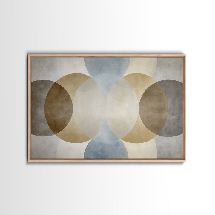 Balanced Geometric Forms Symbolizing Fairness Framed Canvas Print, Law Office Art, Office, Office Decor, Fine Art, Counsel, LOA-3x2-9