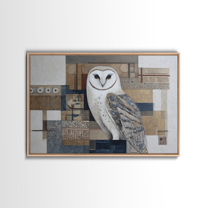 Owl Portrait Representing Wisdom Canvas Print, Law Office Art, Law, Office Decor, Counsel, Modern Decor, Fine Art Print, LOA-3x2-93