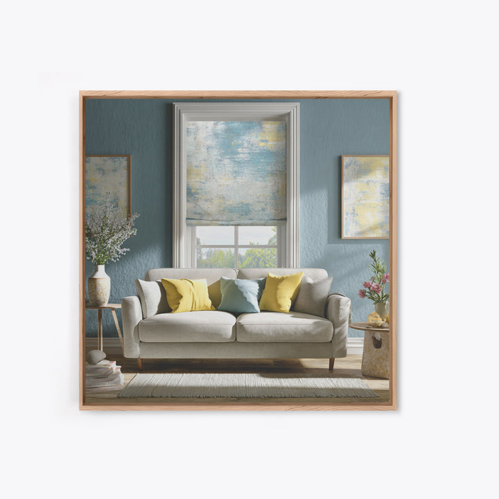 Linen Texture Abstract Canvas Print, Laundry Room Art, New Home Gift, Living Room Decor, Abstract Art, Clean, LRA-1x1-36