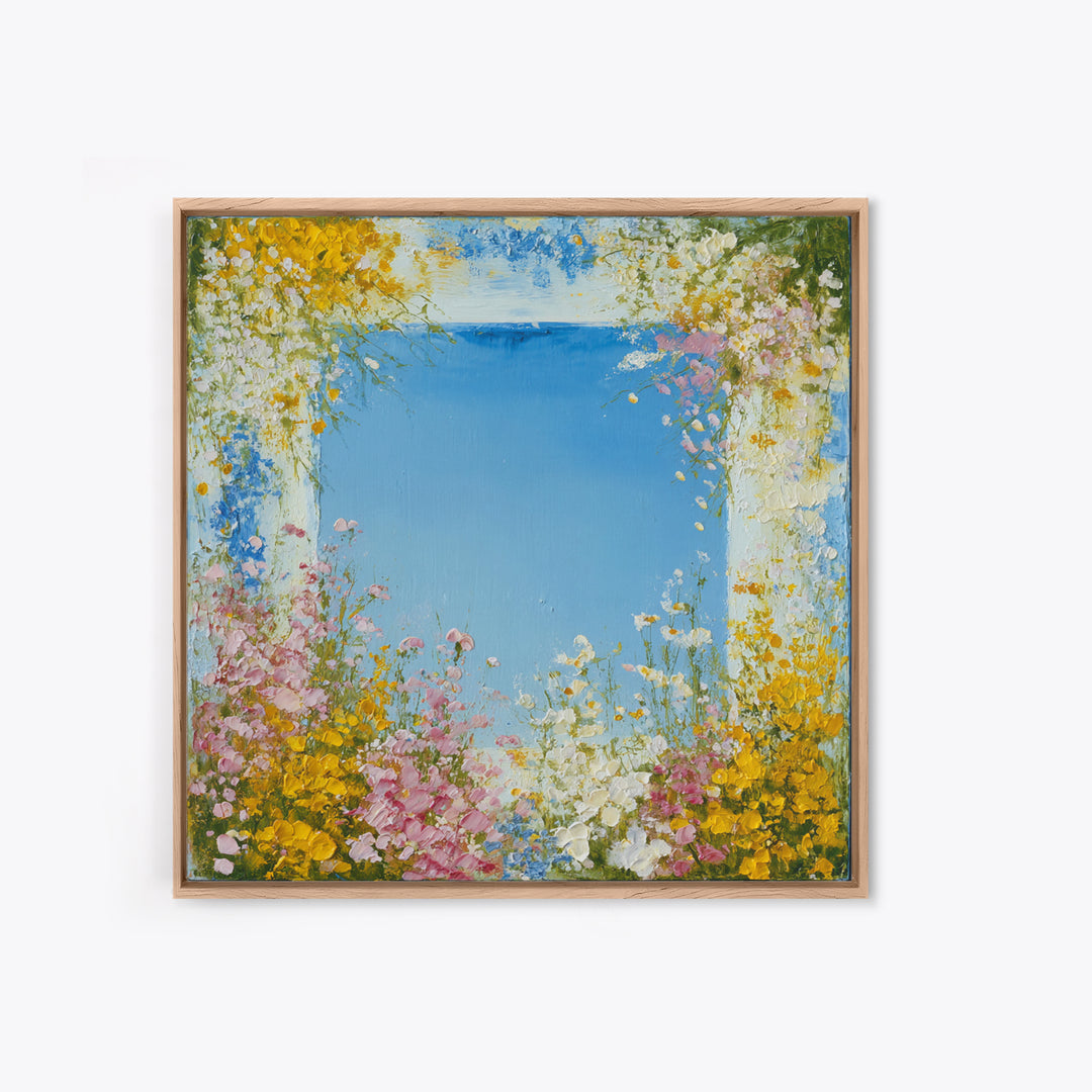 Fresh Air Meadow Landscape for Clean Mood Canvas Print, Laundry Room Art, Neutral Decor, Living Room Decor, Fine Art, Clean, LRA-1x1-95