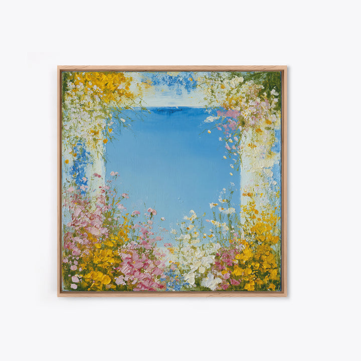 Fresh Air Meadow Landscape for Clean Mood Canvas Print, Laundry Room Art, Neutral Decor, Living Room Decor, Fine Art, Clean, LRA-1x1-95