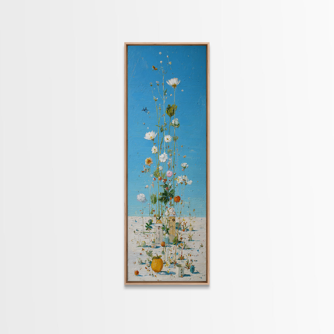 Fresh Air Meadow Landscape for Clean Mood Canvas Print, Laundry Room Art, Farmhouse Wall Decor, Living Room Decor, Clean, LRA-1x3-83