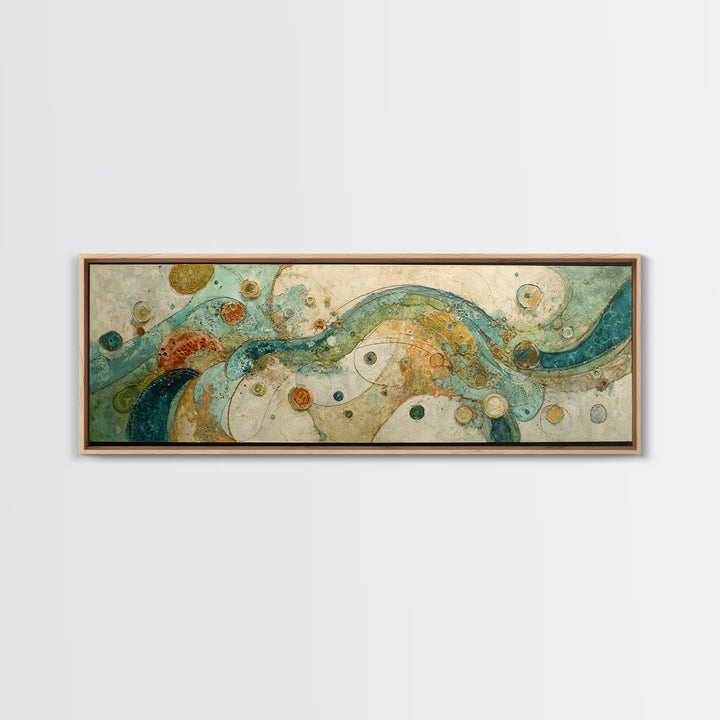 Abstract Suds and Bubbles Canvas Print, Laundry Room Art, Digital Art Print, Living Room Decor, Abstract Art, Clean, LRA-3x1-14