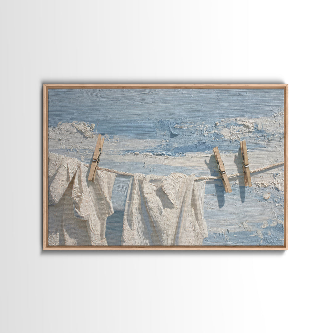Clean Blue Water Ripple Abstraction Canvas Print, Laundry Room Art, New Home Gift, Living Room Decor, Abstract Art, Clean, LRA-3x2-22