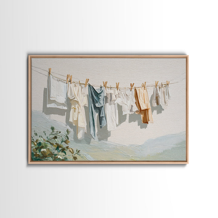 Fresh Air Meadow Landscape for Clean Mood Canvas Print, Laundry Room Art, Gallery Wall Prints, Living Room Decor, Oil Painting, LRA-3x2-51