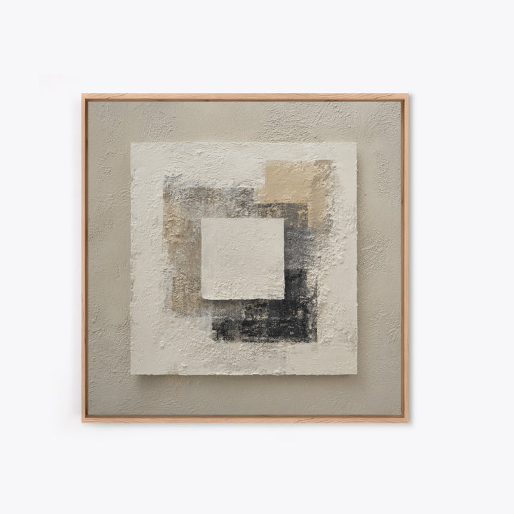 Minimal Stone Shapes Framed Canvas Print, Master Bedroom, Above Bed Decor, Bedroom Decor, Abstract Art, Sanctuary, MAS-1x1-16
