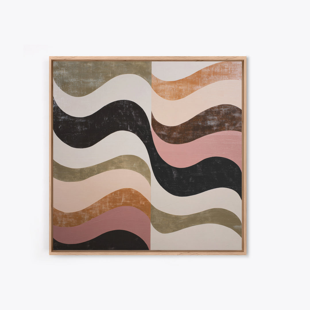 Abstract Wave Forms Canvas Print, Master Bedroom, Wall Art Prints, Bedroom Decor, Abstract Art, Sanctuary, Farmhouse Wall Art, MAS-1x1-20