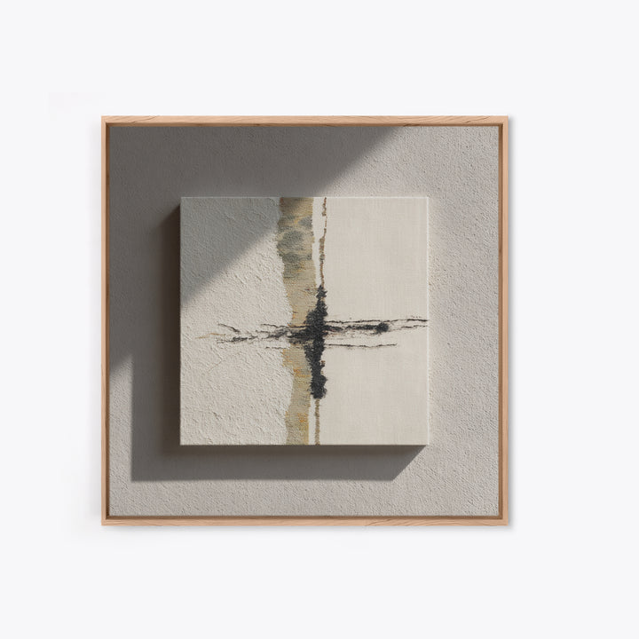Minimal Two Figure Line Drawing Framed Canvas Print, Master Bedroom, Textured Painting, Bedroom Decor, Fine Art, Sanctuary, MAS-1x1-29